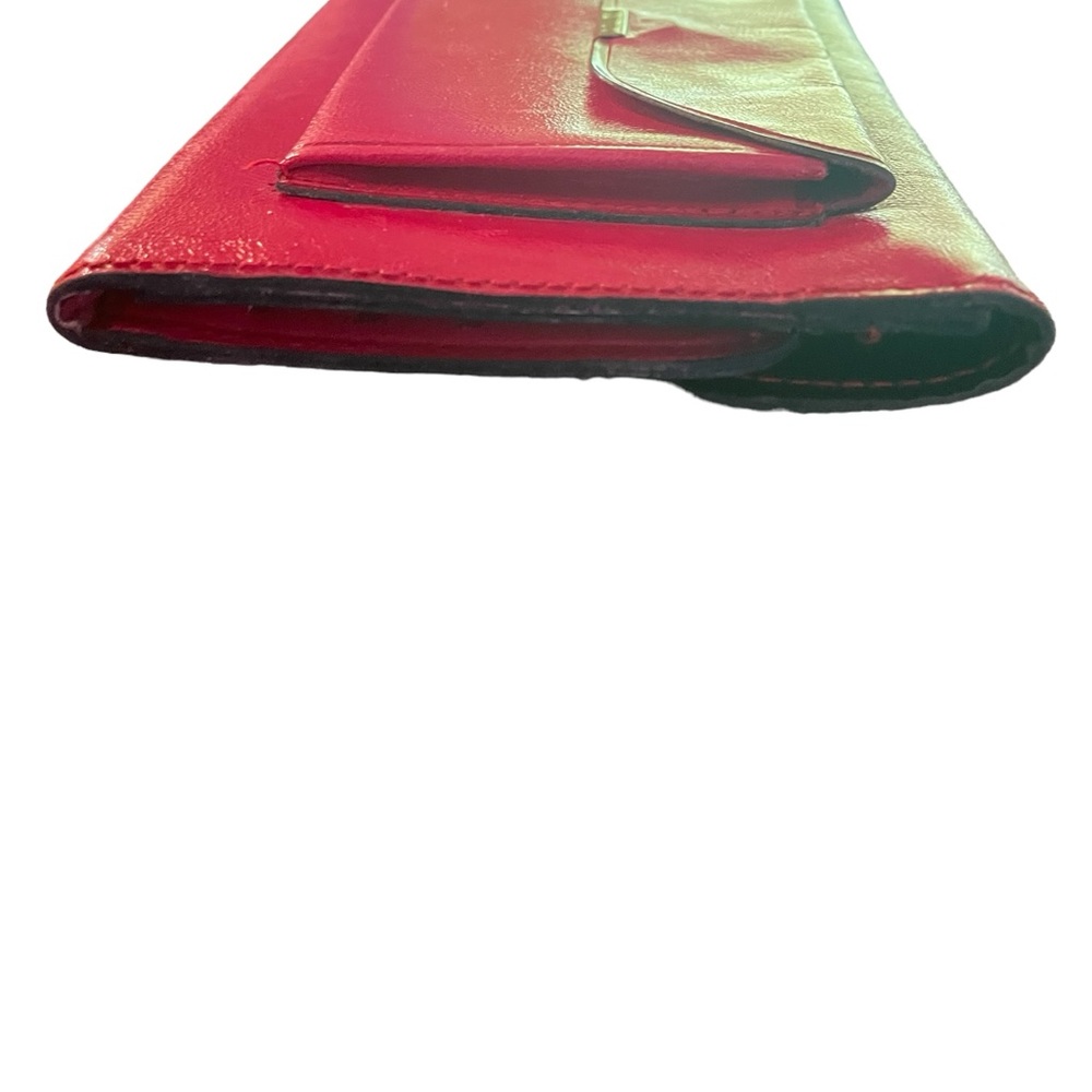 Prym pink leather long wallet, trifold. - Picture 3 of 9
